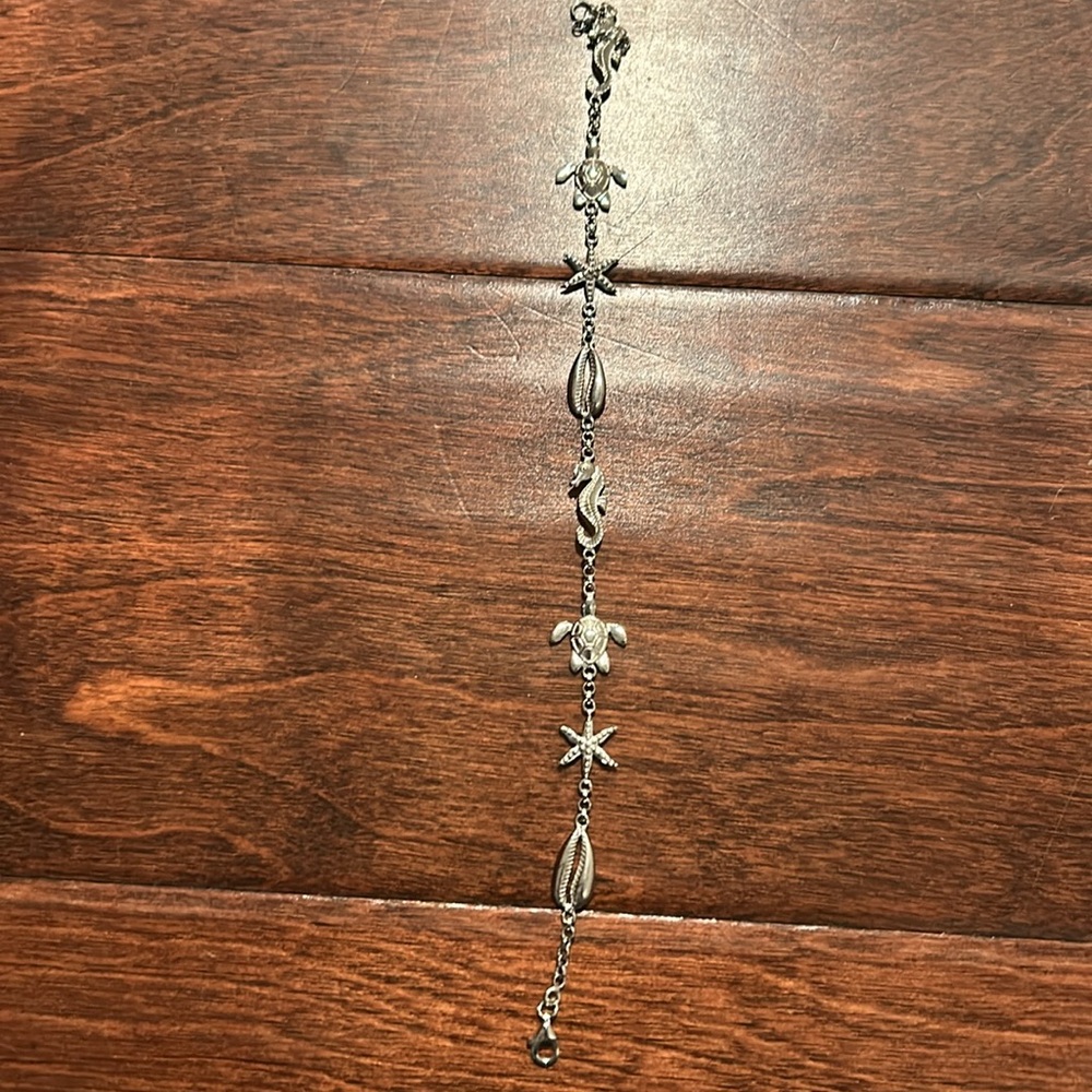 NWT Sterling Silver Sea Life Anklet by Ross-Simons - Picture 4 of 11